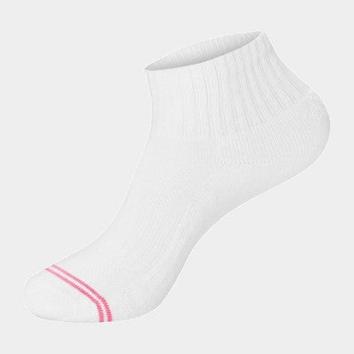 Hanes Premium Women's 6pk Cool Comfort Cushioned Ankle Socks - White 5-9