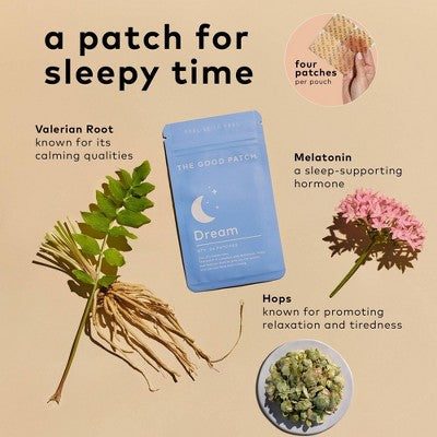 The Good Patch Dream Plant-Based Vegan Wellness Patch - 4ct
