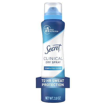 Secret Clinical Dry Spray Antiperspirant & Deodorant - Completely Clean - 3.8oz