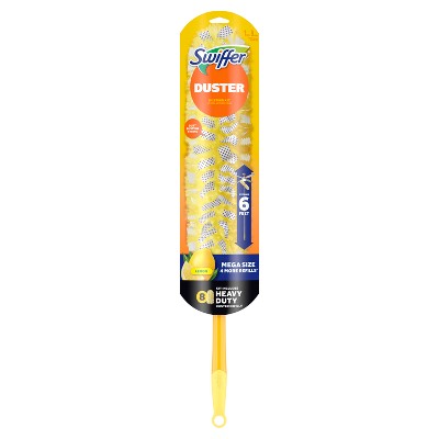 Swiffer Heavy Duty Megasize Duster Kit Lemon Scent - 9pc: Multipurpose, Multi-Surface (LOCAL PICKUP ONLY)