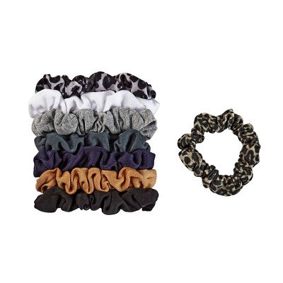 scunci Classic Comfort Mini Scrunchies - Neutrals - All Hair - 8pcs