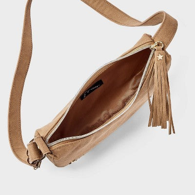Girls' Fringe Crossbody Bag - art class Brown