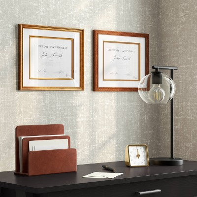 Faux Leather 2 Slot Letter Sorter -Threshold