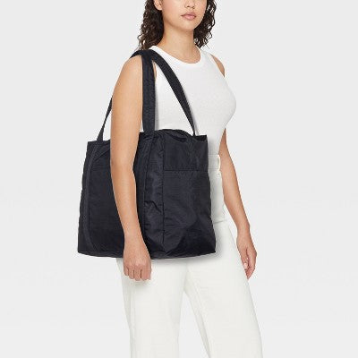 Essential Packable Weekender Duffel Bag - Universal Thread Black: Lightweight, Collapsible, 32L Capacity
