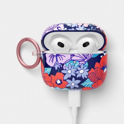 AirPods (3rd Generation) Case with Clip - heyday Poppy Flowers