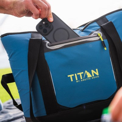 Titan by Arctic Zone 30Cans/20 qt Insulated Cooler Tote - Marine Blue