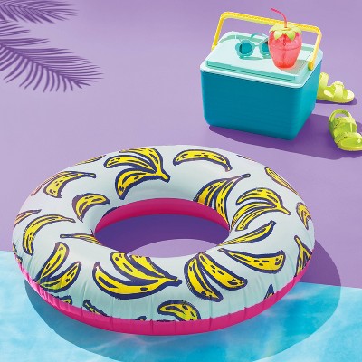 31'' Tube Banana Print-Novelty Float - Sun Squad Blue