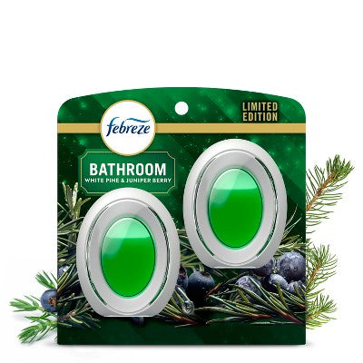 Febreze Bathroom Air Freshener - White Pine & Juniper Berry - 2ct