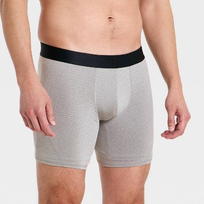 Men's 3pk Performance Underwear - All In Motion Heather Gray M