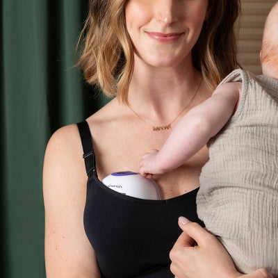 Kindred Bravely for Lansinoh, Nursing and Wearable Pumping Bra - M/L - Black