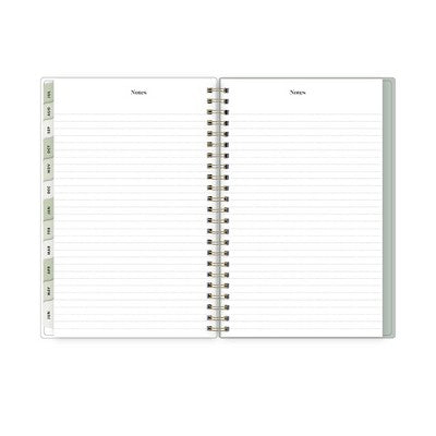The Everygirl X Day Designer 2024-25 Weekly/Monthly Planner with Notes 8"x5" Wirebound Soft Sage