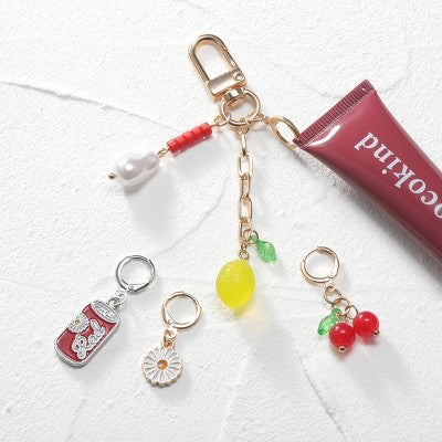 Studio Artifact Lip Charm Keychain Accessory - Lemon