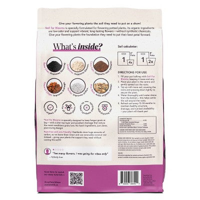 WE THE WILD Soil for Blooms Premium Organic Bloom-Boosting Potting Mix For Flowers 6 qt