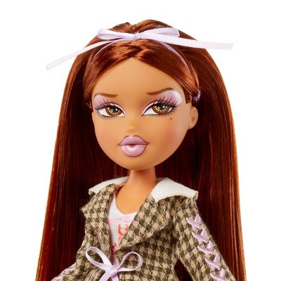 Bratz Stylin' Yasmin Fashion Doll with Accessories and Customizable T-Shirt for You: Articulated Figure, Fine Motor Skills Focus, PVC, Polyester