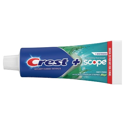 Crest + Scope Complete Whitening Toothpaste Minty Fresh - Trial Size - 2.7oz