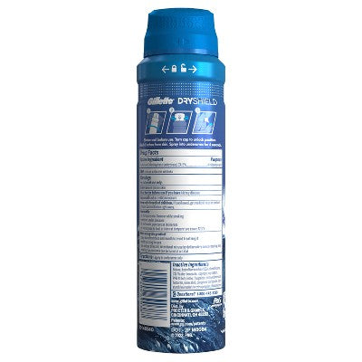 Gillette Dry Spray Antiperspirant and Deodorant for Men - Cool Wave - 4.3oz