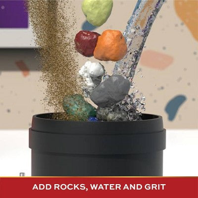 FAO Schwarz Toy Kids' Rock Tumbler with Clay and Gemstones - 22pcs: Science Creativity Kit for Grade 3