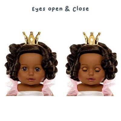 BABY Born Princess Baby Doll Harper - Black Hair, Dark Brown Eyes: Includes Accessories, Promotes Fine Motor Skills