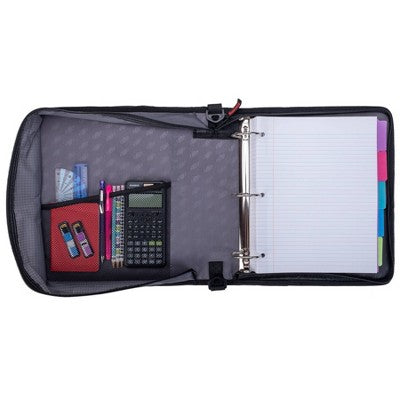 Case-it 2" Laptop Zipper Binder Black