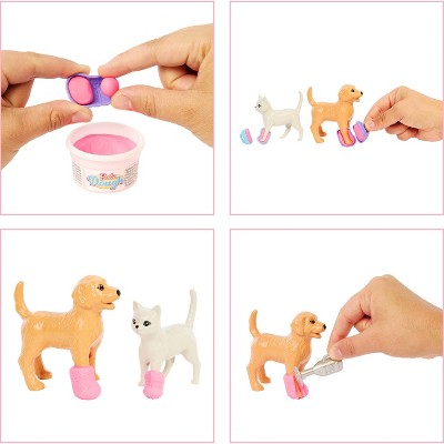 Barbie Fast Cast Veterinarian Clinic Playset with Pink Colored Hair Doll & 10+ Accessories