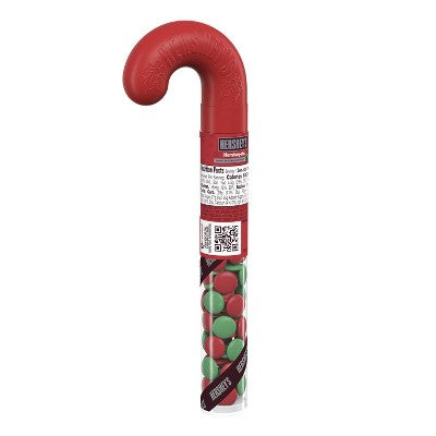 HERSHEY'S Candy Coated Chocolate Filled Plastic Christmas Candy Cane - 1.4oz