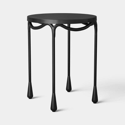 Sheet Metal Side Table with Teardrop Legs Bronze - Threshold Fully Assembled (LOCAL PICKUP ONLY)