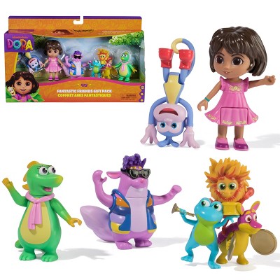 Dora Fantastic Friends Gift Pack with Dora, Boots, Tico, Isa, and Fiesta Trio