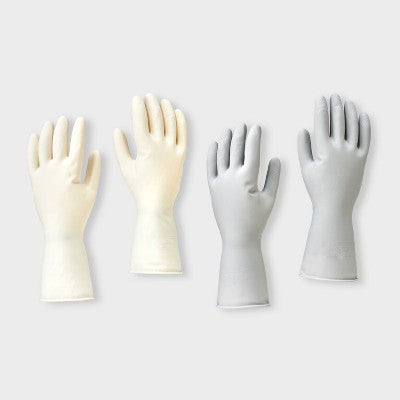 Reusable Latex Gloves - Large - 2ct - Dealworthy: Multipurpose, Multi-Surface