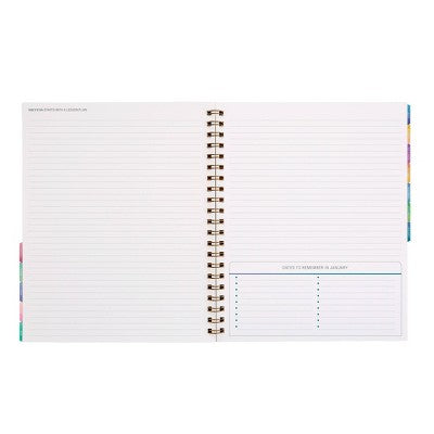 Inspired by Erin Condren 2025-2026 12 month Dated Teacher Lesson Planner Colorblock Lilac, Teacher Supplies