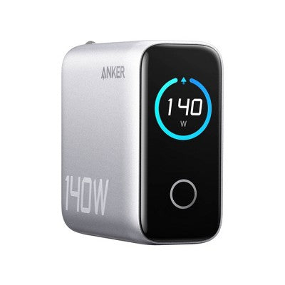 Anker Charger 140W 4 Port with Digital Display: USB, USB-C, Lightweight, Quick Charge
