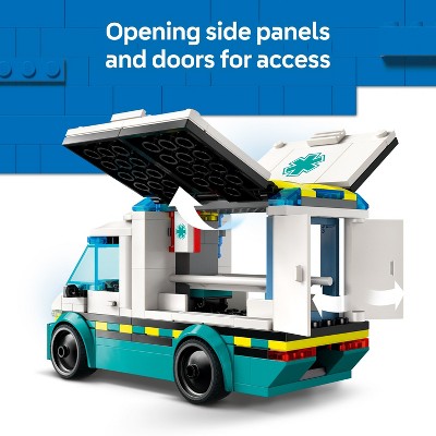 LEGO City Emergency Ambulance Building Toy with 2 Minifigures 60451