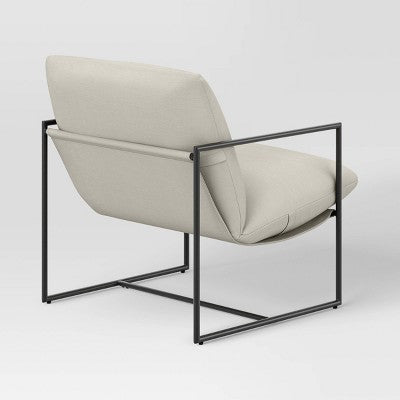 Metal Framed Sling Accent Chair Off White - Room Essentials (LOCAL PICKUP ONLY)