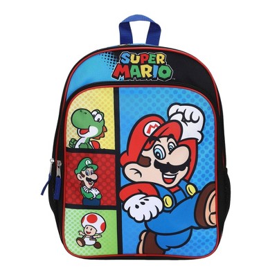 Super Mario 16" Single Backpack - Blue