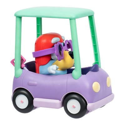 Bluey Chat Mates Figure & Vehicle - Granny Car & Janet: Plastic Interactive Toy with BBC License