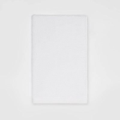 4pk Antimicrobial Assorted Bath and Hand Towel Set White - Room Essentials: Midweight Cotton, Machine Washable
