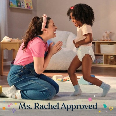 Millie Moon Ms. Rachel Potty Training Gift Set - Size 2T-3T: Disposable Training Pants, Wood Fluff Pulp, 22-33 lbs
