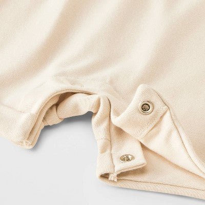 Baby Halloween Oh Hey Boo Short-Sleeve Romper - Cat & Jack Cream 0-3M