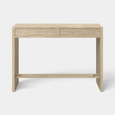Woven Desk with Two Drawers Naturals - Threshold (LOCAL PICKUP ONLY)