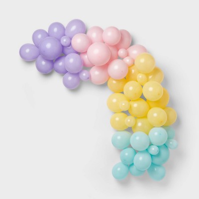 70ct Large Balloon Arch Garland Pastels - Spritz