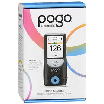 POGO Automatic Blood Glucose Monitoring System for Diabetes Care, All in One Cartridge Design, No Test Strips, Easy Testing