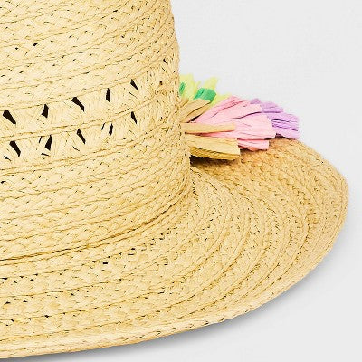 Girls' Paper Straw Cowboy Hat - art class Brown