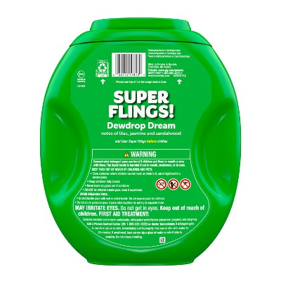 Gain Flings Dewdrop Dream HE Compatible Relax Laundry Detergent Soap Pacs - 45ct