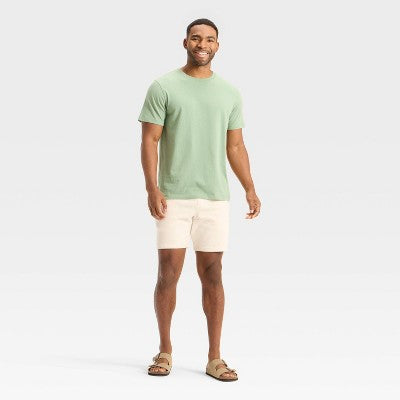 Men's Every Wear T-Shirt - Goodfellow & Co Light Green M