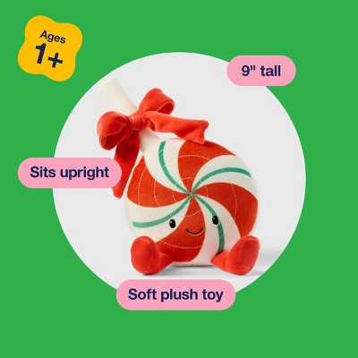 9" Peppermint Lollipop Plush - Gigglescape