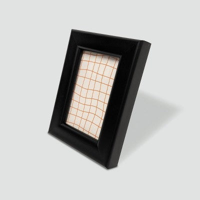 Harbortown 4pk 2"x3" Soft Linear Profile Mini Picture Frames Matte Black