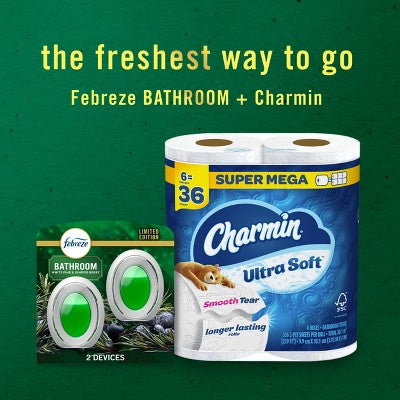 Febreze Bathroom Air Freshener - White Pine & Juniper Berry - 2ct
