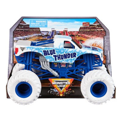 Monster Jam Blue Thunder Diecast Monster Truck - 1:24 Scale