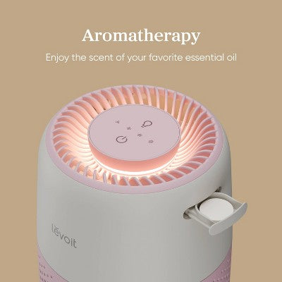 Levoit Core Mini Air Purifier with Night Light Strawberry Cream
