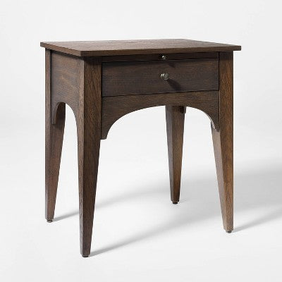 Palma Arched Square Side Table Dark Brown - Threshold designed with Studio McGee Fully Assembled (LOCAL PICKUP ONLY)