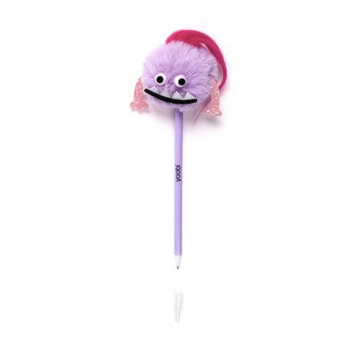 Yoobi Novelty Pom Pom Pen Lilac Monster